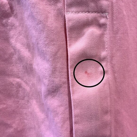 Davidson Studio Dyed Pink Bib Overalls Size 30x32 Rugged Blue Brand Painter - Picture 9 of 10